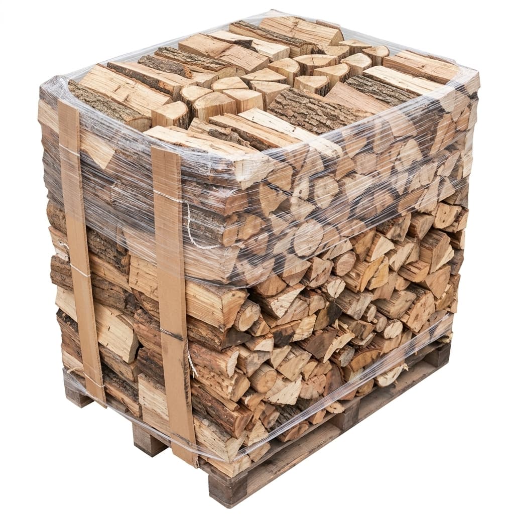 Stère Malin — 4 Palettes Chêne-Hêtre 50cm Grand Format Premium