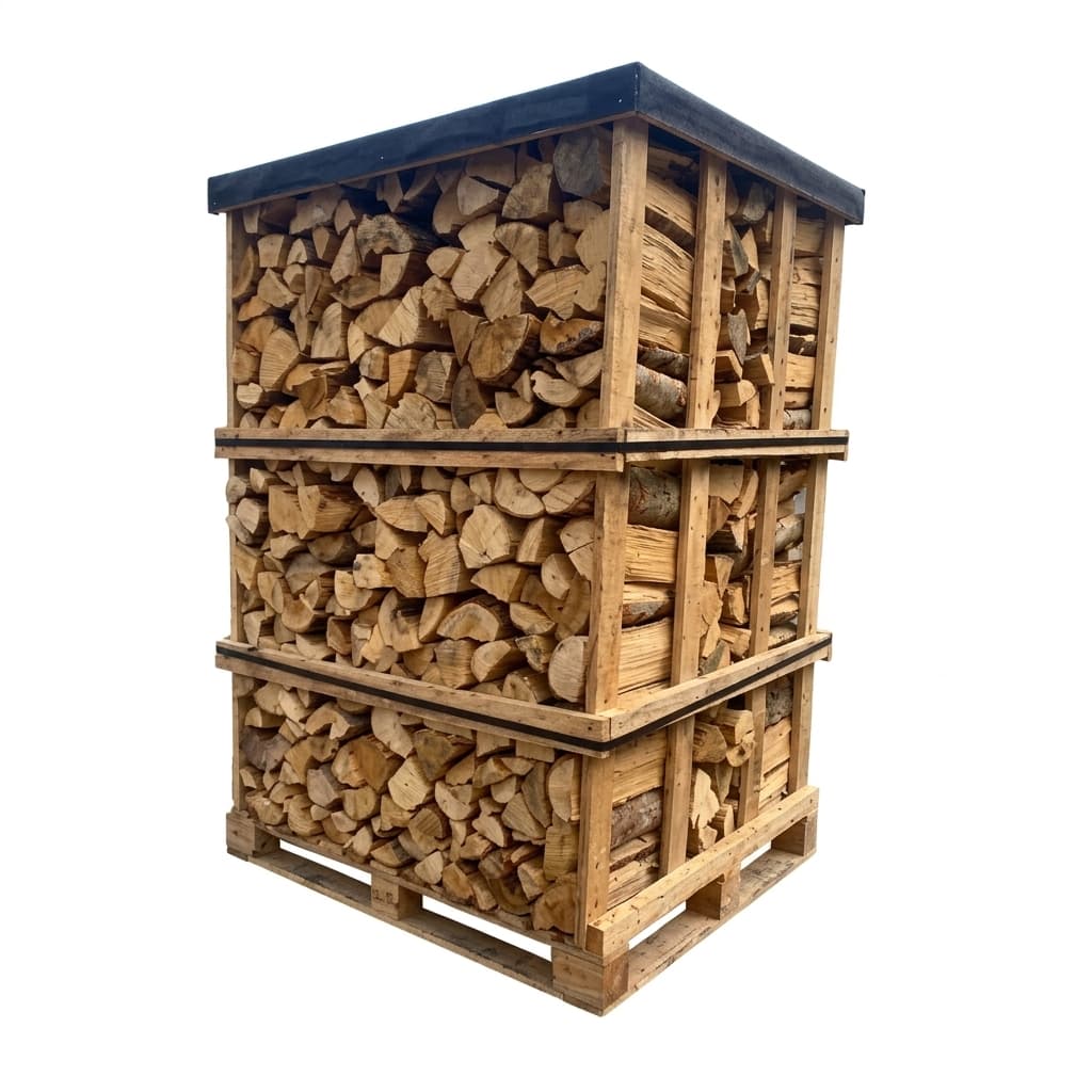 Stère Malin — Palette 2,5 Stères Feuillus Durs 50cm Grand Classique