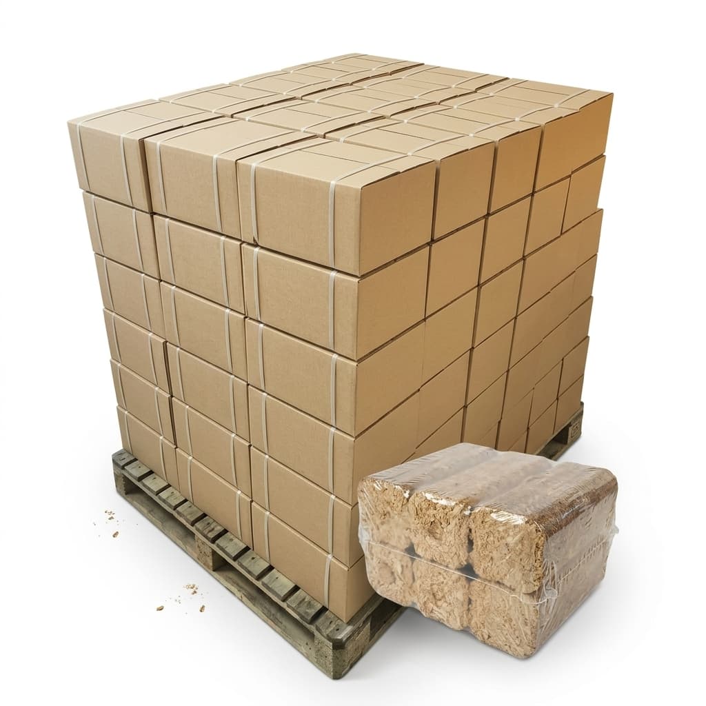 Stère Malin — Bûches Densifiées Confort 960kg Feuillus-Résineux Prestige