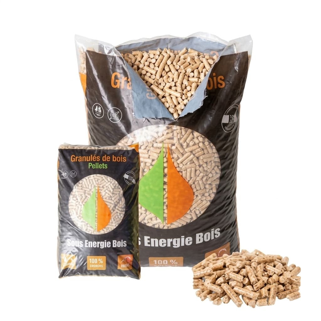 Stère Malin — Pellets Alpes Energie Bois 70 Sacs Résineux Alpins
