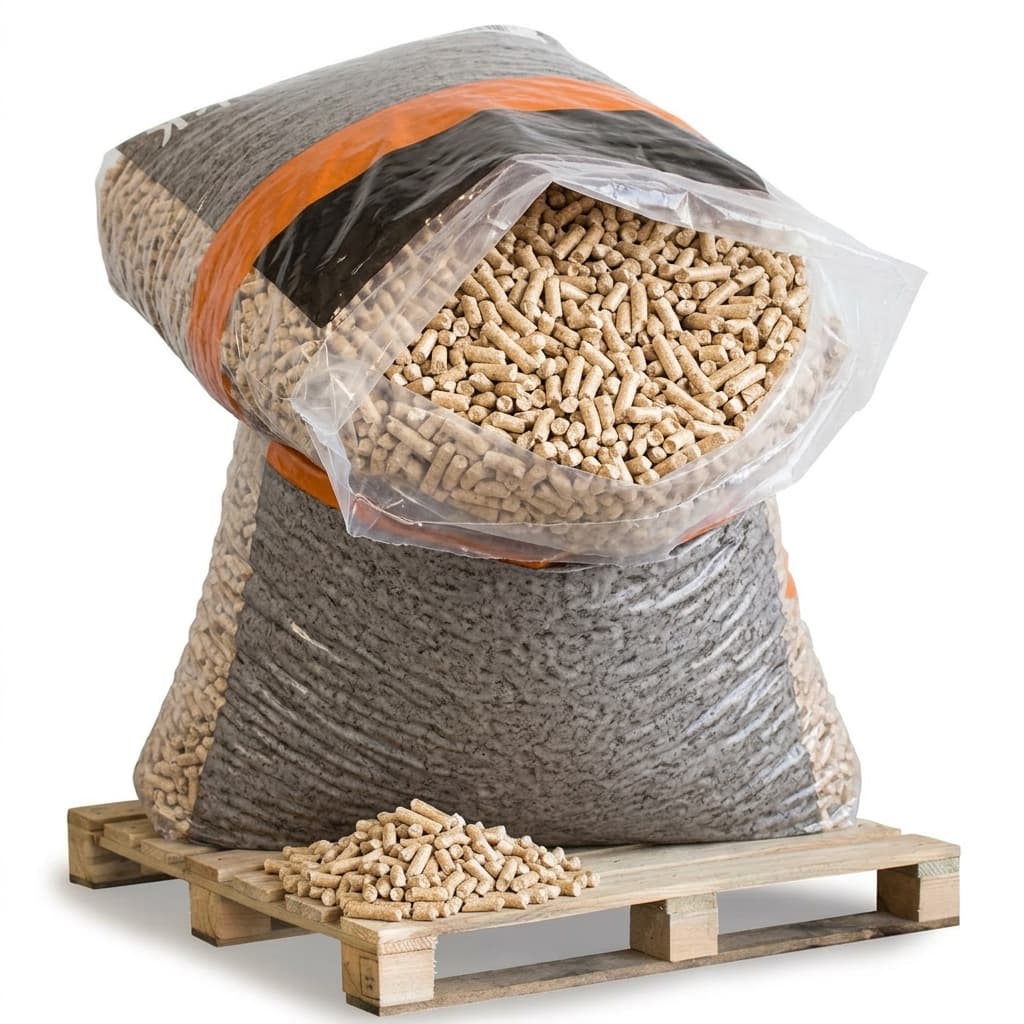 Stère Malin — Granulés HEIZFUXX Gris ENplus A2 65 Sacs Polyvalent