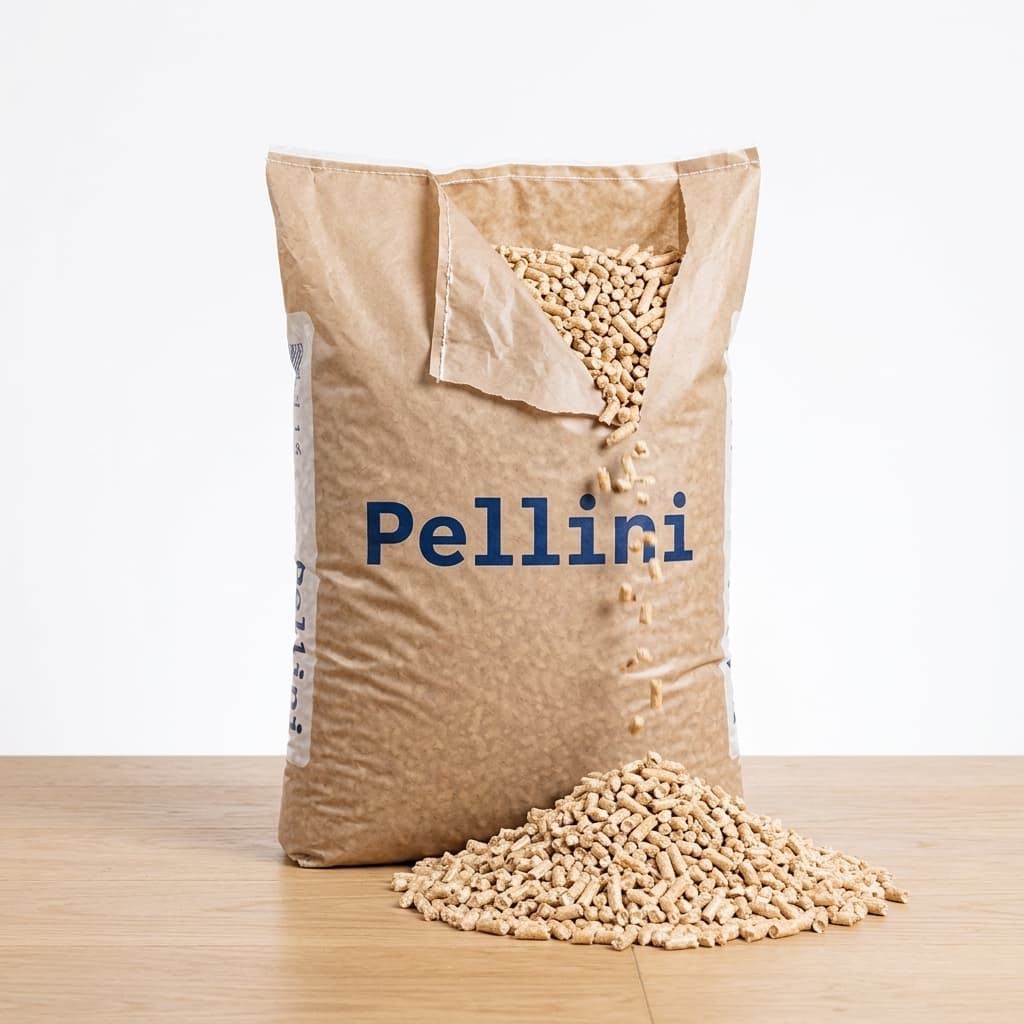 Stère Malin — Pellets Pellini ENplus A1 66 Sacs 10kg Format Léger