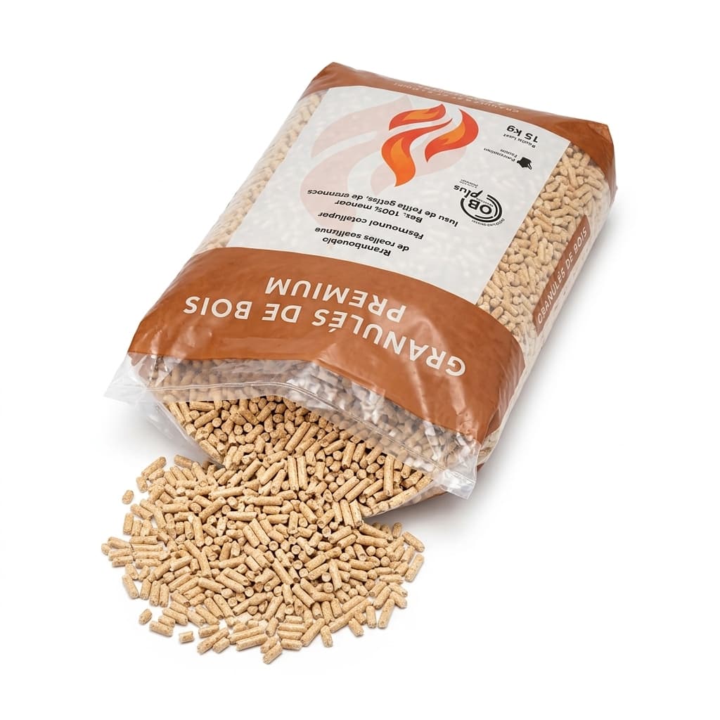Stère Malin — Pellets Rochefort 100% Résineux 65 Sacs Qualité Française