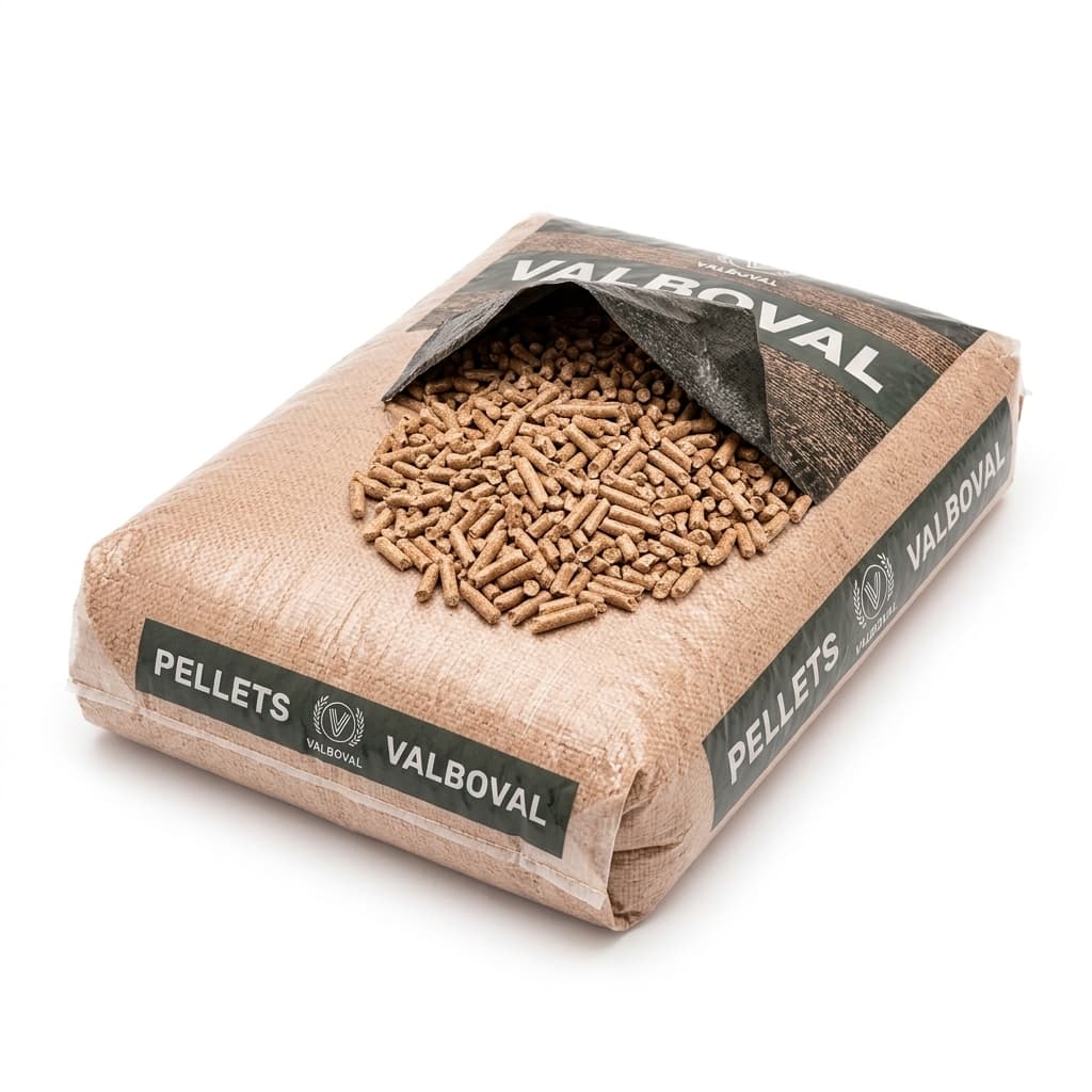Stère Malin — Pellets Valboval 65 Sacs Confort Haut de Gamme